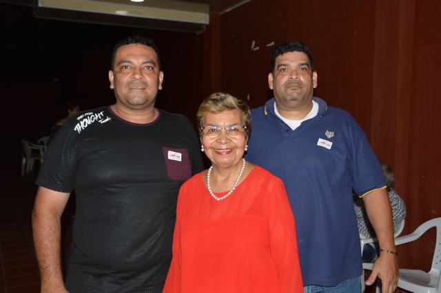 Nixon Botero, Rosalba Sastoque y  Hernán Mendoza
